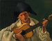 Buste d'Arlequin à la guitare - André Derain — vy av konstverket