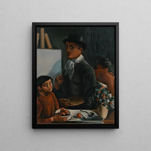 L'Artiste dans son atelier - André Derain — inramlat konstverk på väggen