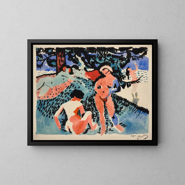 Le Repos - André Derain — inramlat konstverk på väggen