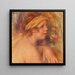 André i gul turban Fragment - Pierre-Auguste Renoir — inramlat konstverk på väggen