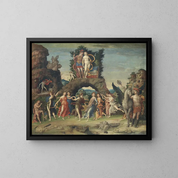 Parnasse - Andrea Mantegna — inramlat konstverk på väggen