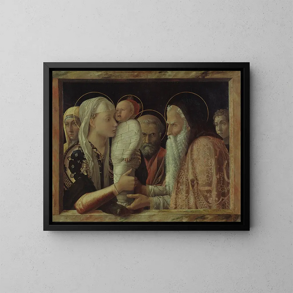 La Présentation - Andrea Mantegna — inramlat konstverk på väggen