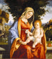 Vierge à l'Enfant dans un paysage - Andrea Previtali — vy av konstverket