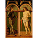 Reproduktion av målningen av Saint Georges och Saint Sébastien - Andrea Solario