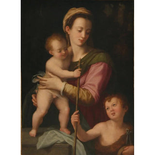 Andrea del Brescianino - Madonna and Child with St John.webp