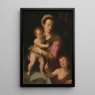 Andrea del Brescianino - Madonna and Child with St John.webp