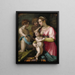 Charité - Andrea del Sarto — inramlat konstverk på väggen