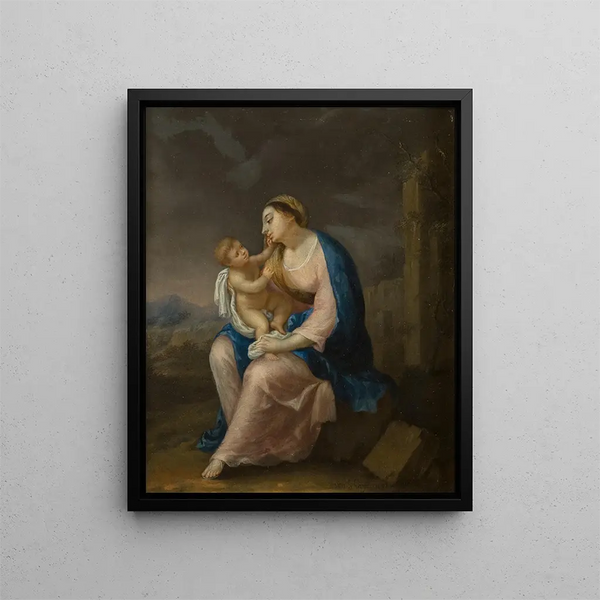 Vierge à l'Enfant - Andreas von Behn — inramlat konstverk på väggen
