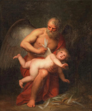 Andries Cornelis Lens - Time clipping Cupids wings.webp