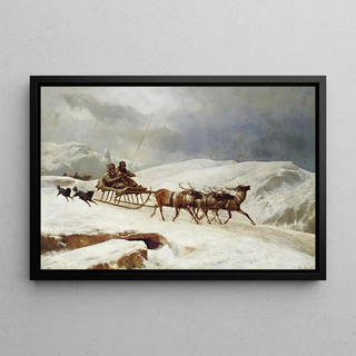 Andrs Mark - A Brisk Reindeer Sleigh Ride.webp