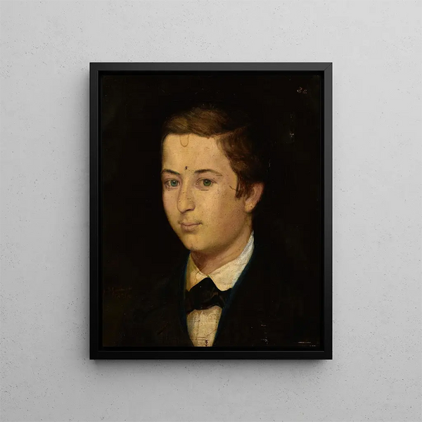 Portrait de Henryk Poller - Andrzej Bronisław Grabowski — inramlat konstverk på väggen