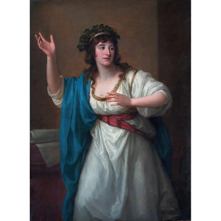 porträttet av den virtuosa improvisatören Teresa Bandettini-Landucci från Lucca - Angelica Kauffman — vy av konstverket