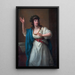 porträttet av den virtuosa improvisatören Teresa Bandettini-Landucci från Lucca - Angelica Kauffman — inramlat konstverk på väggen
