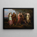 Télémaque och Calypso's Nymfer - Angelica Kauffman — inramlat konstverk på väggen
