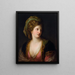 kvinna i turkisk klänning - Angelica Kauffman — inramlat konstverk på väggen