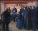 En begravning - Anna Ancher — vy av konstverket
