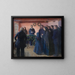 En begravning - Anna Ancher — inramlat konstverk på väggen
