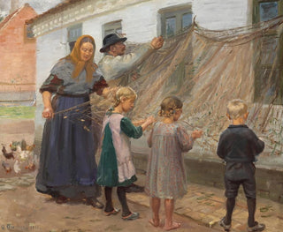 Anna Ancher - Fiskegarnene redes.webp