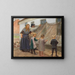 Les filets de pêche sont réparés - Anna Ancher — inramlat konstverk på väggen