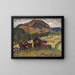 Anna Boberg - Summer Landscape with Shielings Study from North Norway.webp
