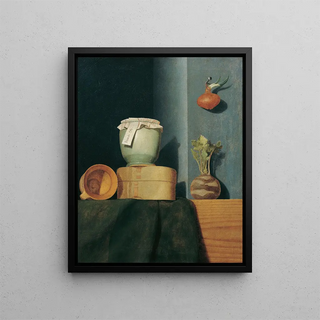 Anna Maria Punz - Stillleben mit Kchengeschirr Zwiebel und Kohlrabi.webp