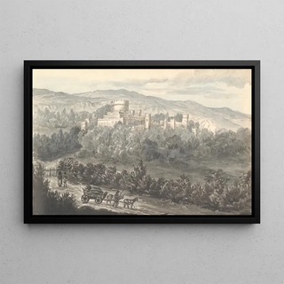 Anne Rushout - Gwrich Castle from the Road August 1830.webp