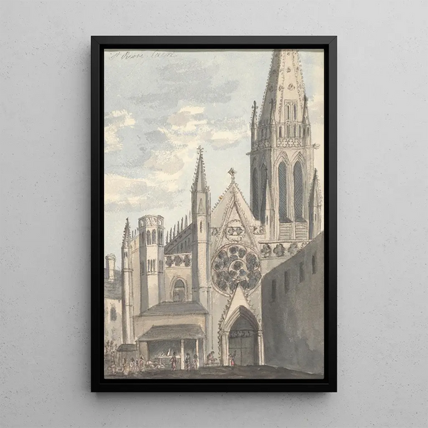 Reproduktion av målningen Saint-Pierre Caen - Anne Rushout