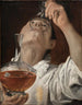 pojke som dricker - Annibale Carracci — vy av konstverket