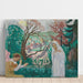 Reproduktion av målningen Annunciation au Jardin Printanier - Maurice Denis