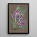 Collection d'orchidées Pl20 - Anonym — inramlat konstverk på väggen