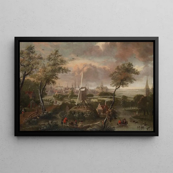 Anonymous - Fantasy view of Amsterdam from Weesp.webp