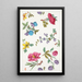 Reproduktion av målningen Motif floral för textiltryck Pl XIII - Anonym