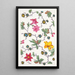 Reproduktion av målningen Motif floral för textiltryck Pl XVI - Anonym