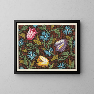 Anonymous - Floral design for printed textile Pl XXX.webp