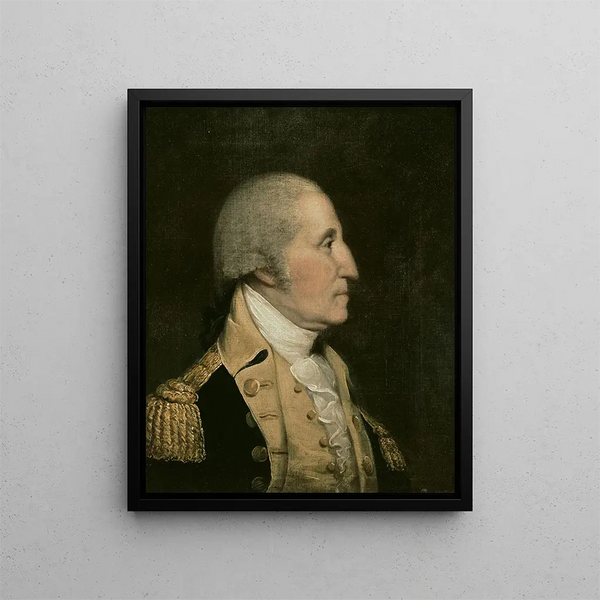 George Washington - Anonym — inramlat konstverk på väggen