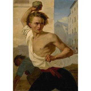 Anonymous - Giovan Battista Perasso Called Balilla Throwing A Stone.webp