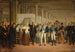 Guillaume Dupuytren 1777-1835, l'Hôtel-Dieu presenterar för Charles X en ögonoperation - Anonym — vy av konstverket