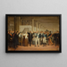 Guillaume Dupuytren 1777-1835, l'Hôtel-Dieu presenterar för Charles X en ögonoperation - Anonym — inramlat konstverk på väggen