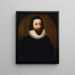 John Winthrop - Anonym — inramlat konstverk på väggen