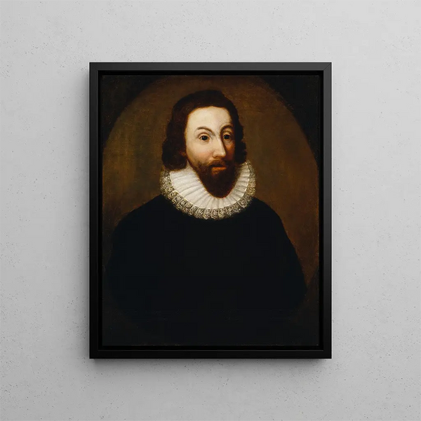 John Winthrop - Anonym — inramlat konstverk på väggen