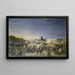 L'Attaque du Louvre den 29 juli 1830 sett från Pont-Neuf - Anonym — inramlat konstverk på väggen