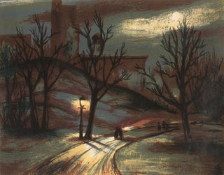 Anonymous - Nightscene of Park in a City.webp