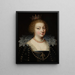 Porträtt av drottning Anne av Autriche 1601-1666 - Anonym — inramlat konstverk på väggen