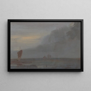 Anonymous - Seapiece with Boats Evening.webp