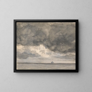 Anonymous - Seascape with Ship and Overhanging Sky.webp