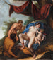 Venus som sover med Cupidon observerad av satyrer - Anonym — vy av konstverket
