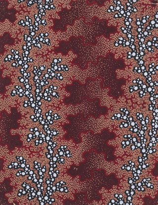 Anonymous - Textile Design with Vertical Undulating Garlands of Pearls Separated by Vertical Strips of Vermicular Pattern over a Stippled Background.webp
