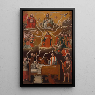 Anonymous - The Holy Trinity Virgin Mary and a Dying Man.webp