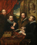 Les quatre philosophes - Anonym — vy av konstverket
