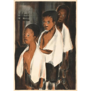 Anonymous - Three Children with White Towels.webp